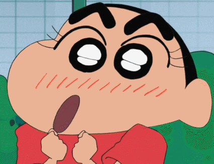 Crayon Shin-chan's Shinnosuke giving eyes